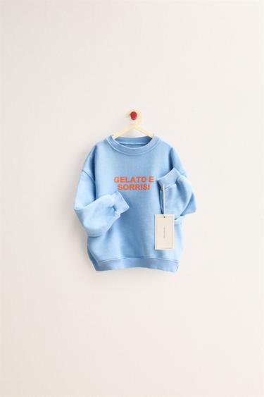 ZARA TIMELESS - SLOGAN SWEATSHIRT - Light blue by Zara