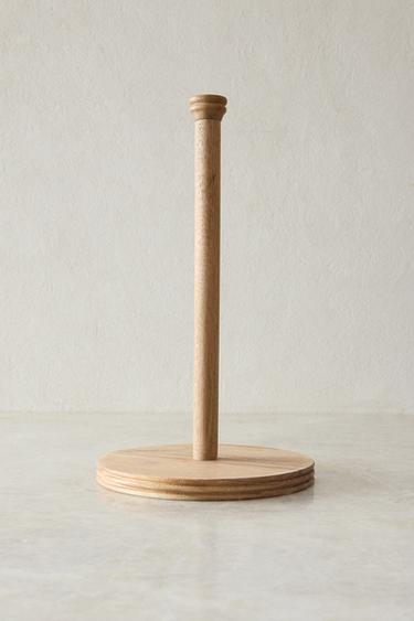 ACACIA WOOD ROLL HOLDER - Light beige by Zara