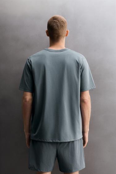 COMFORT TRAINING T-SHIRT - Blue / Steel by Zara