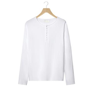 HENLEY NECK T-SHIRT - Oyster-white by Zara