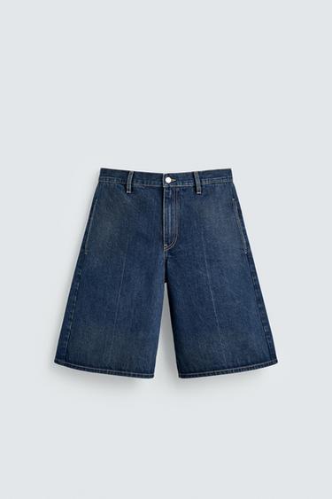 DENIM BERMUDA JORTS HARRY LAMBERT FOR ZARA X DISNEY - Indigo by Zara