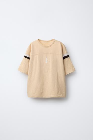 VARSITY T-SHIRT - Light yellow by Zara - Image 0