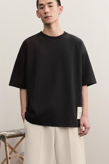 INTERLOCK LABEL SWEATSHIRT - Black by Zara