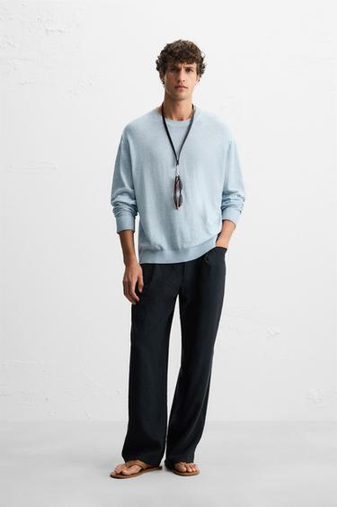 WASHED-EFFECT SWEATER - Bluish by Zara - Image 0