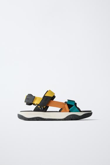 MULTI-COLOURED TECHNICAL SANDALS - Multicoloured by Zara