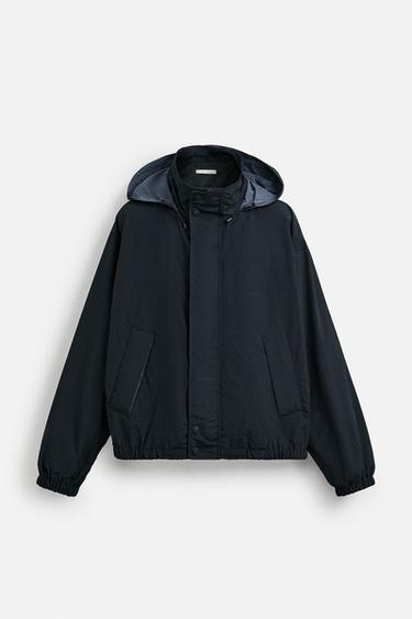 WATER-REPELLENT TECHNICAL JACKET - Navy blue by Zara