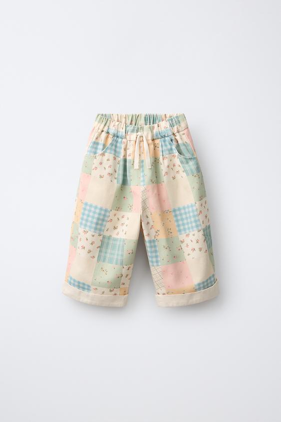PATCHWORK BALLOON TROUSERS - Multicoloured by Zara - Image 0