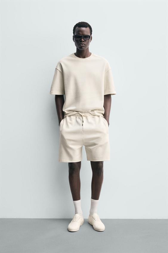 RELAXED FIT INTERLOCK SWEATSHIRT - Oyster-white by Zara - Image 0