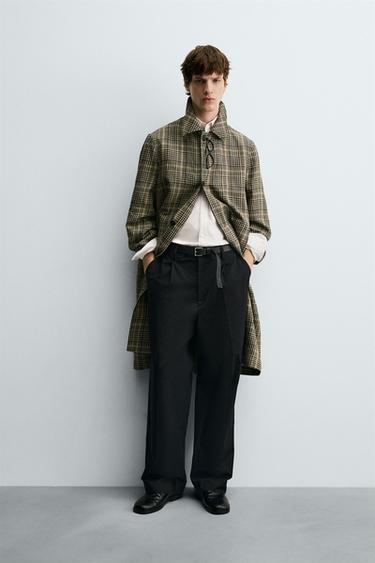 LIMITED EDITION WOOL - LINEN COAT - Brown by Zara - Image 0
