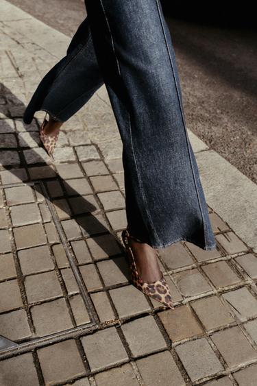 ANIMAL PRINT SLINGBACK HIGH HEELS - Leopard by Zara