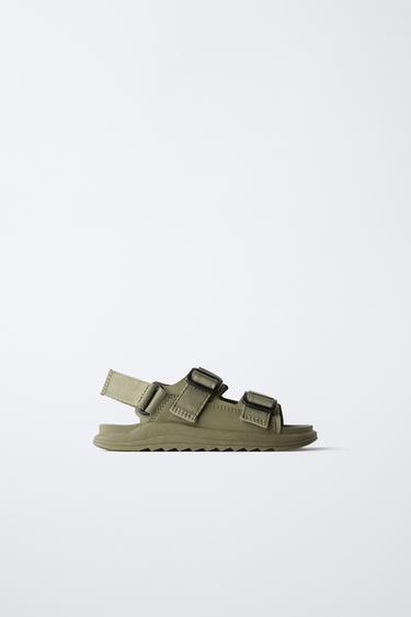 BUCKLED SANDALS - Khaki Green by Zara