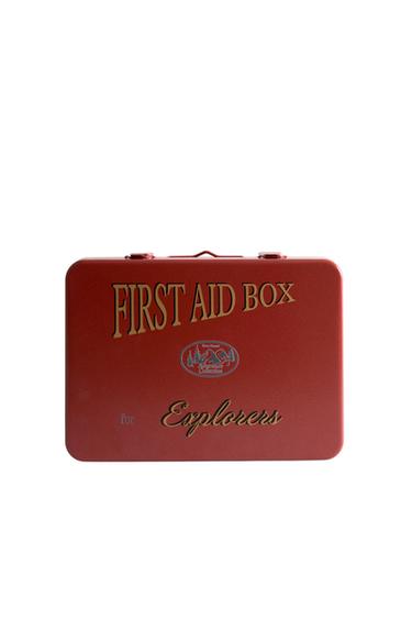 METAL FIRST AID BOX - Red by Zara