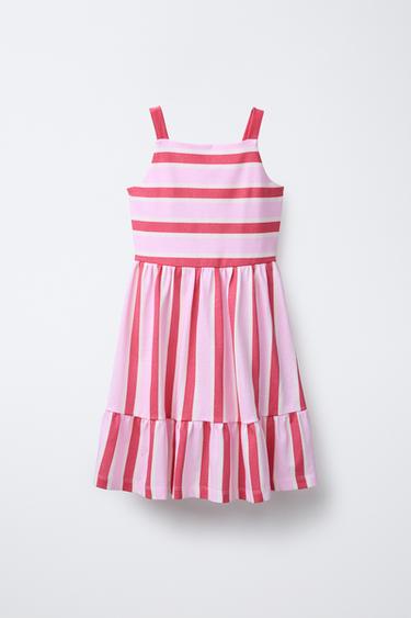 MARINE STRIPE DRESS - Pink by Zara
