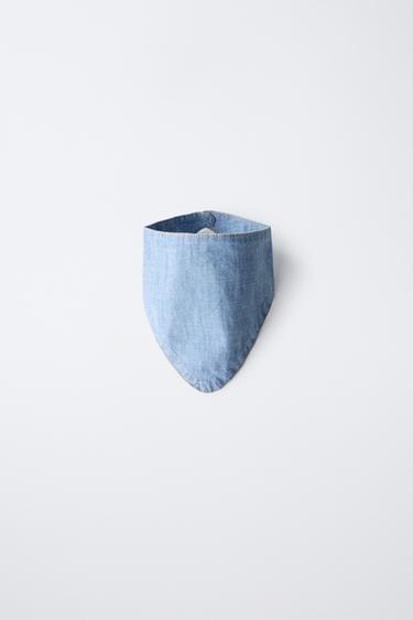 DENIM BANDANA BIB - Mid-blue by Zara - Image 0