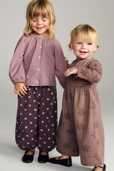 ZARA TIMELESS - BALLOON SPOT TROUSERS - Aubergine by Zara