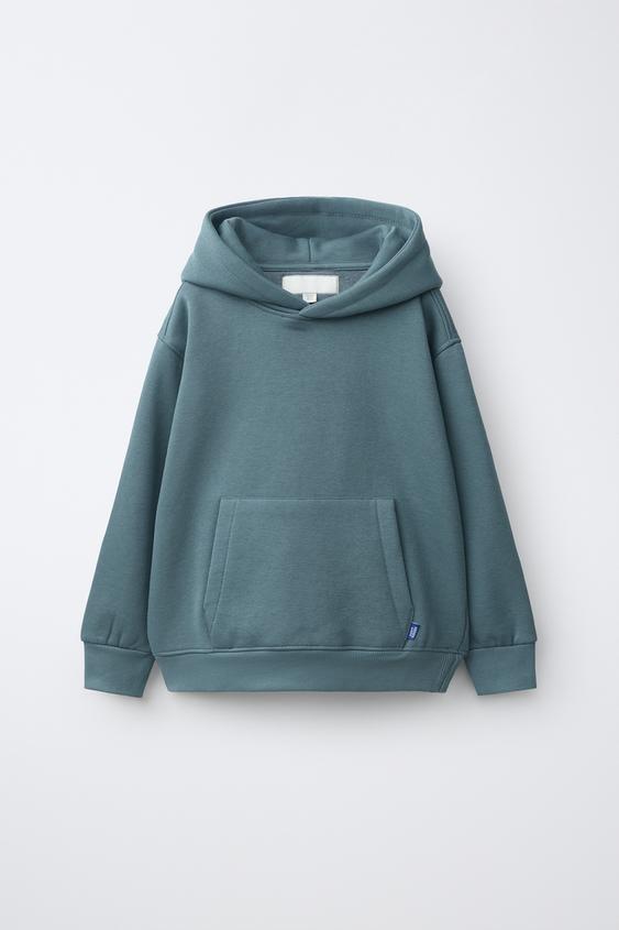 PLAIN HOODIE - Duck blue by Zara - Image 0