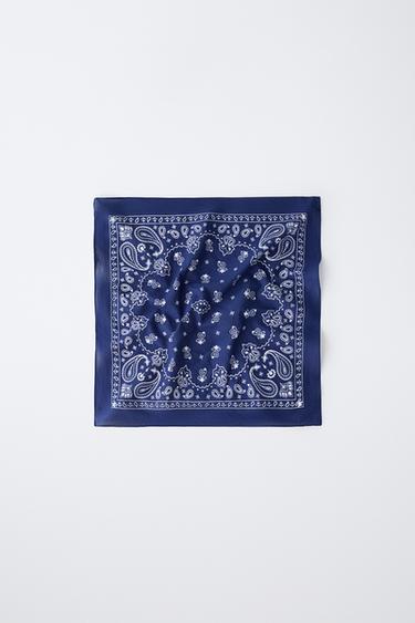 PRINTED BANDANA - Blue by Zara
