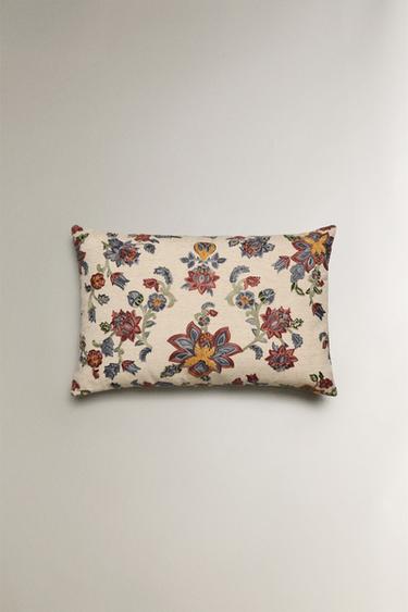 EMBROIDERED CUSHION COVER - Light beige by Zara - Image 0