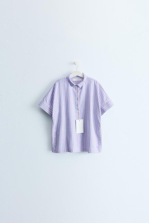 ZARA TIMELESS - STRIPED SHIRT DRESS - Blue by Zara - Image 0