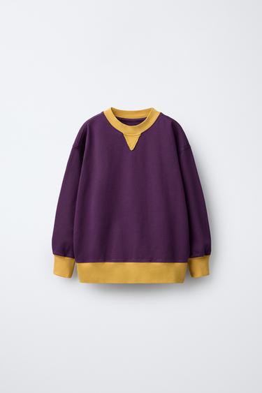 CONTRAST TOP - Purple by Zara - Image 0