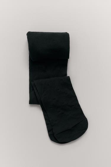 SHIMMER MICROFIBRE TIGHTS - Black by Zara