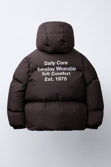 WATERPROOF QUILTED COAT - Light burgundy by Zara