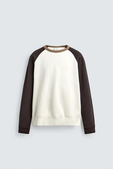 COLOUR BLOCK CREW NECK SWEATSHIRT - Multicoloured by Zara