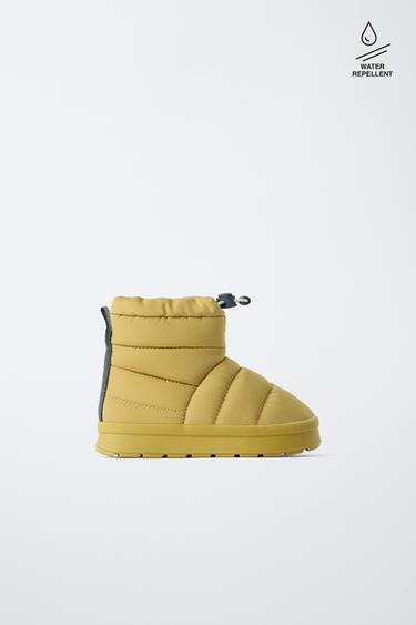 PADDED WATER-REPELLENT SKI COLLECTION BOOTS - Neon yellow by Zara - Image 0