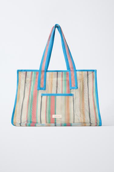 MESH TOTE BAG - Blue by Zara