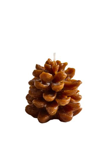 PUMPKIN SPICE PINE CONE SCENTED CANDLE - Pumpkin by Zara