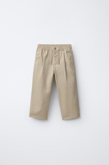 BASIC CHINO TROUSERS - Beige by Zara