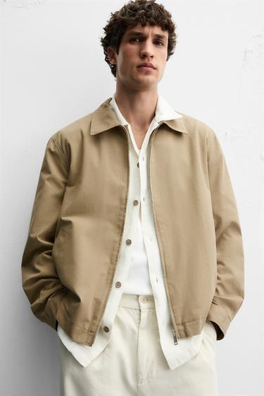 COTTON JACKET - Sand by Zara