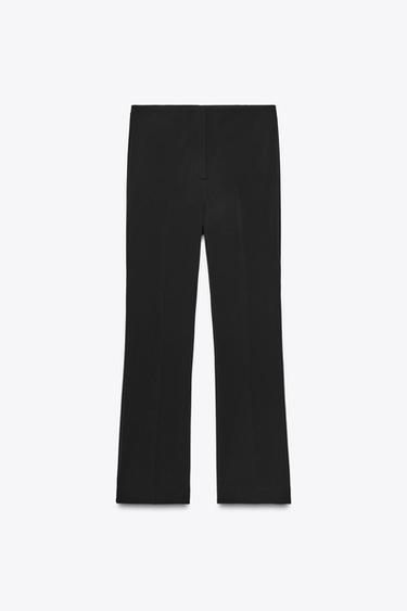 MINI FLARE TROUSERS - Black by Zara