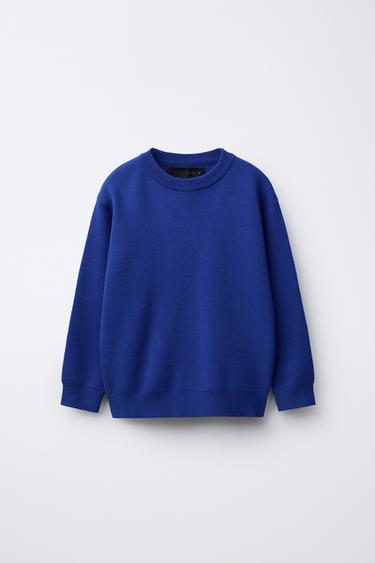 PLAIN KNIT SWEATER - Midnight blue by Zara