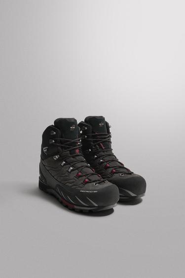 RECCO® WATERPROOF HIKING BOOTS - Grey by Zara