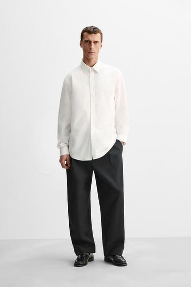 LIMITED EDITION POPLIN SHIRT - White by Zara - Image 0