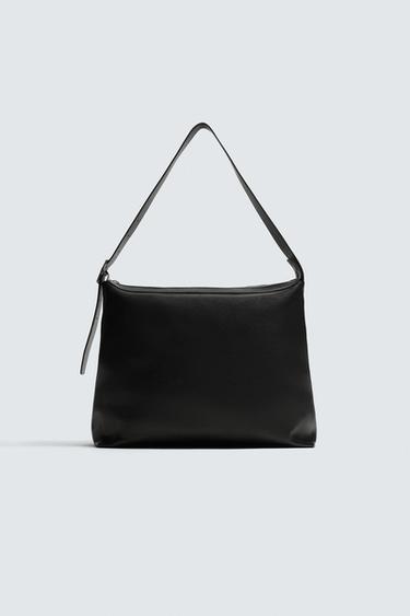 LIMITED EDITION LEATHER TOTE BAG - Black by Zara