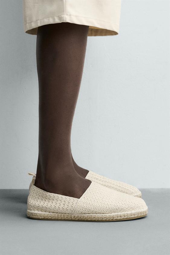 KNITTED ESPADRILLES - Ecru by Zara - Image 0