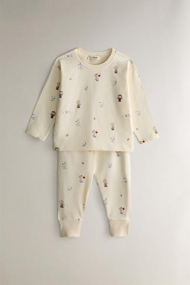 CHILDREN'S PEANUTS™ SET OF PYJAMAS - Light lime green by Zara - Image 0