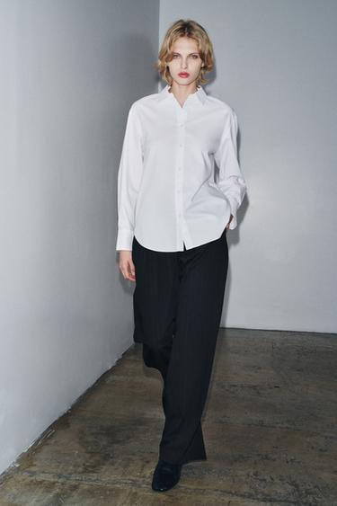 ZW COLLECTION OXFORD SHIRT - White by Zara