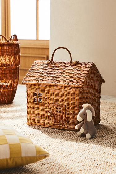 CHILDREN’S HOUSE BASKET - Light beige by Zara