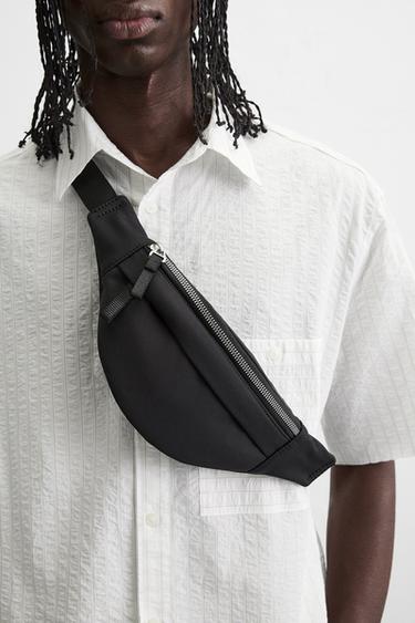 TECHNICAL FABRIC BELT BAG - Black by Zara