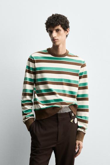 STRIPED T-SHIRT HARRY LAMBERT FOR ZARA X DISNEY - Brown / Green by Zara