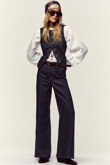 Z1975 DENIM WAISTCOAT - Blue by Zara