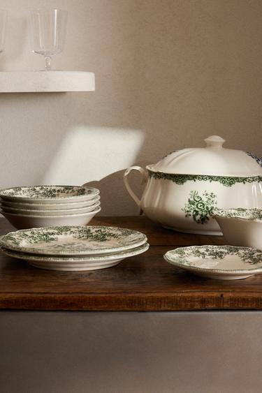 TRADITIONAL EARTHENWARE TABLEWARE - Pearl / Beige by Zara