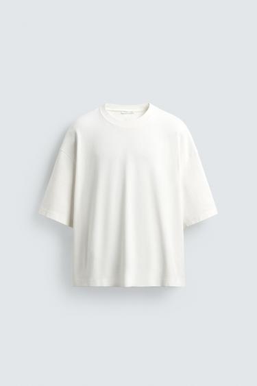 BOXY FIT TEXTURED SWEATSHIRT - Light beige by Zara