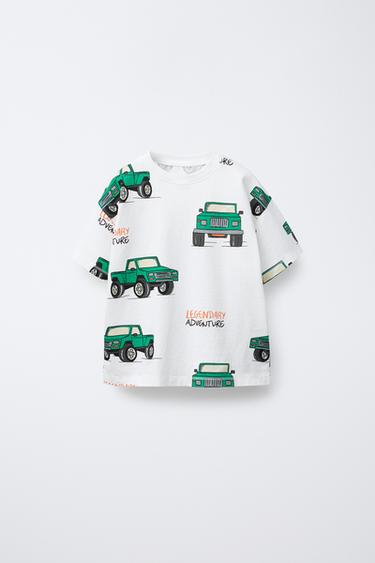 CARS T-SHIRT - Oyster-white by Zara - Image 0