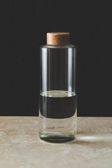 OAK BOROSILICATE BOTTLE - Transparent by Zara