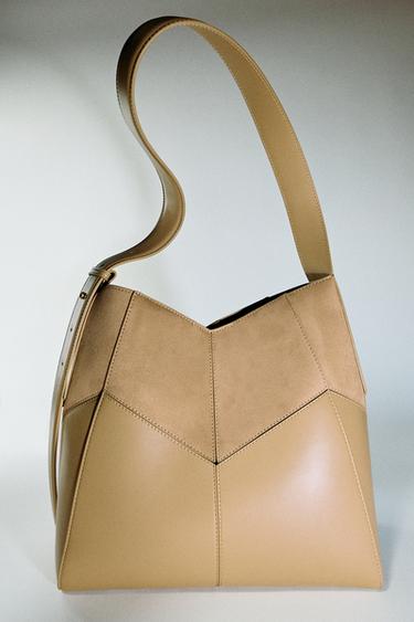 COMBINED SHOULDER BAG - SAND/BROWN by Zara