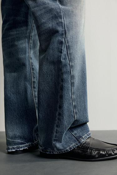 FLARE FIT JEANS - Mid-blue by Zara